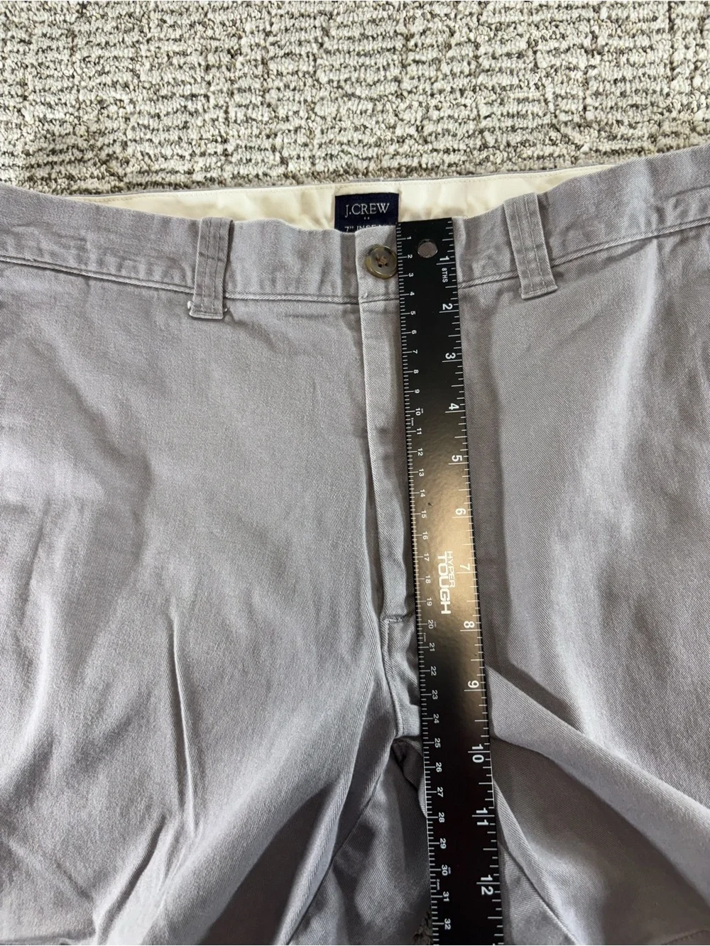 J.‎ Crew Men’s Size 32 Gray 7” Inseam Chino Shorts